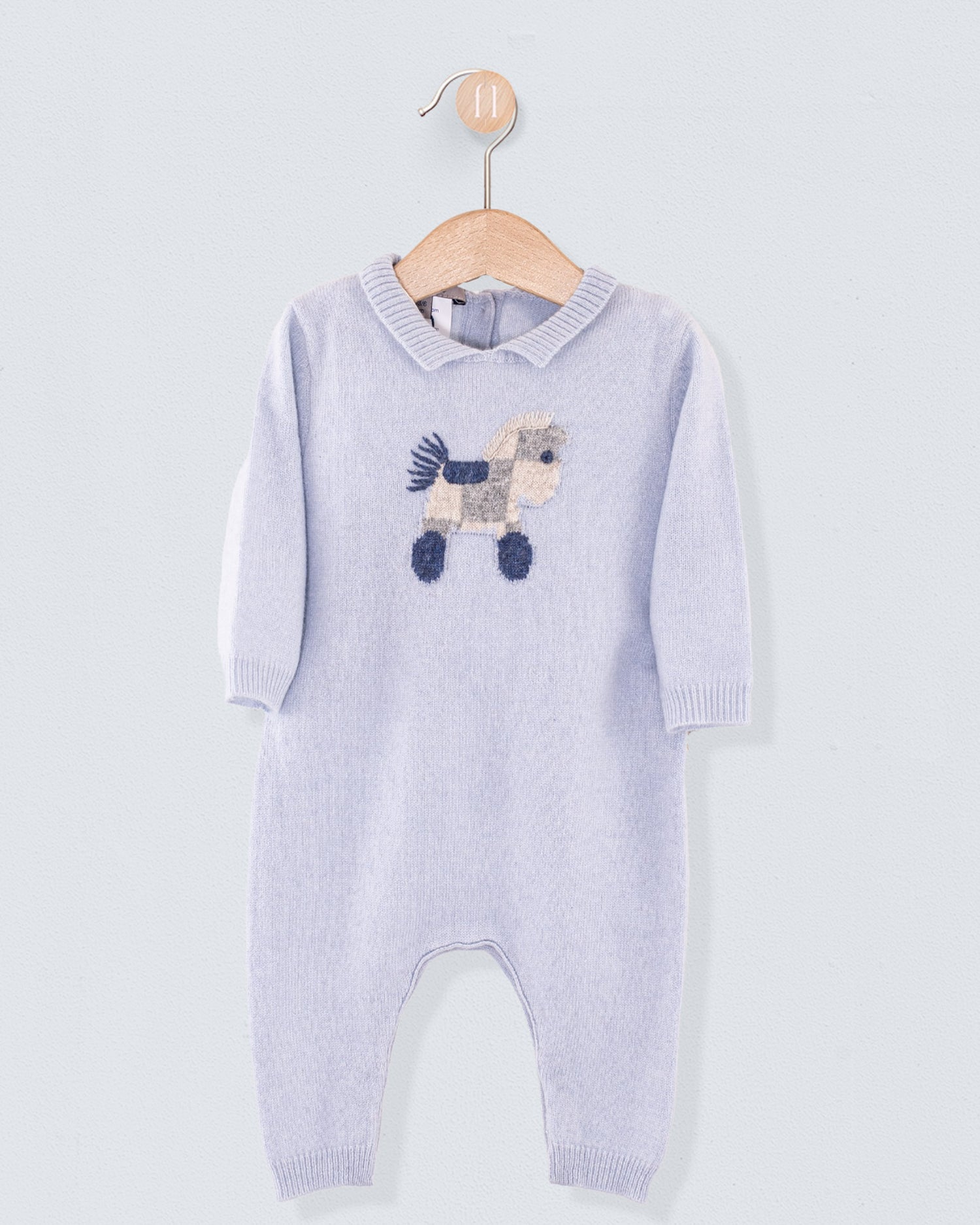 Logan Light Blue Cashmere Romper